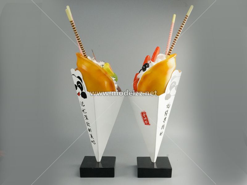 Ice Cream Panda Element Simulation Food Model