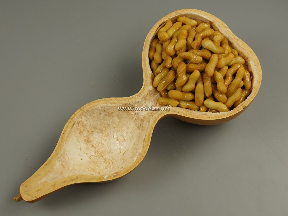 Traditional Date Fruits Bowl Simulation Food Model