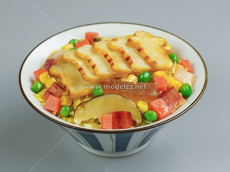 Mushroom Chicken Plastic Food Models