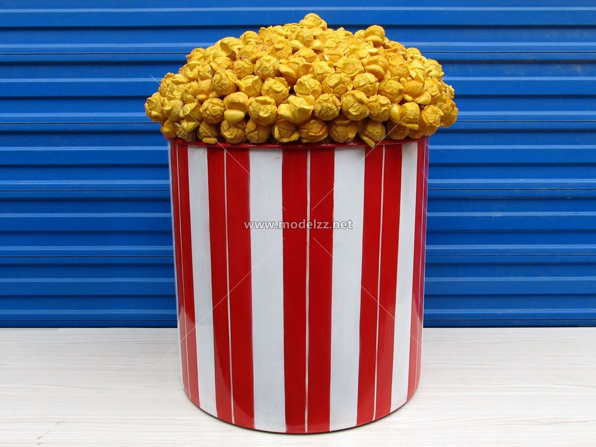 Popcorn Food Model Resin Art Custom Sculpture