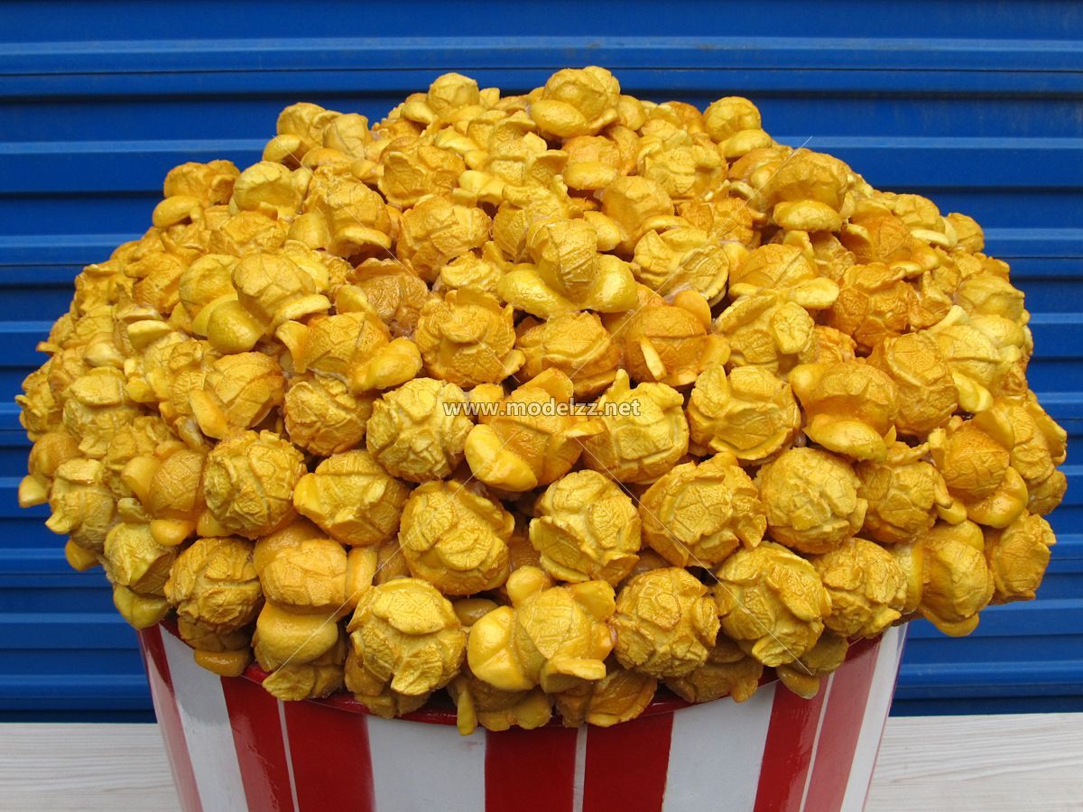 Popcorn Food Model Resin Art Custom Sculpture