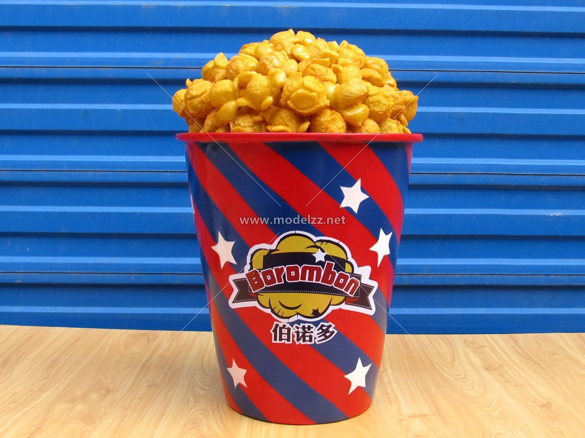 Creative Popcorn Resin Art For Movie Theather