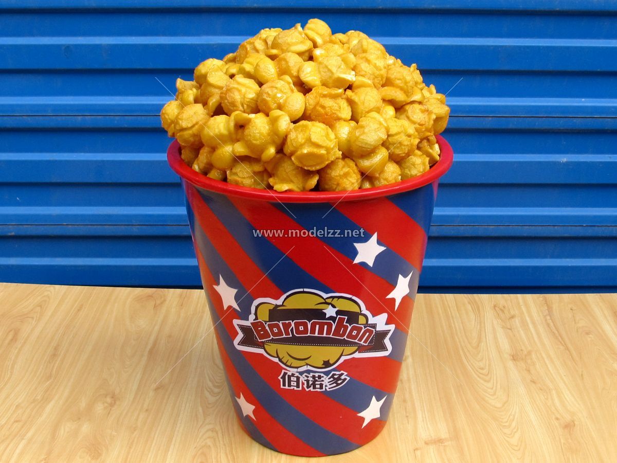 Creative Popcorn Resin Art For Movie Theather