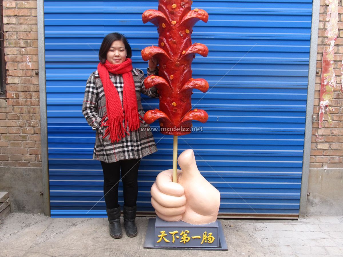 Sausage Resin Art FRP Sculpture Shop Decoration