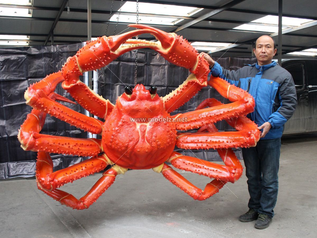 Giant King Crab Seafood Resin Art Sculptrue