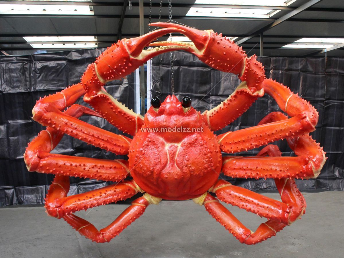 Giant King Crab Seafood Resin Art Sculptrue