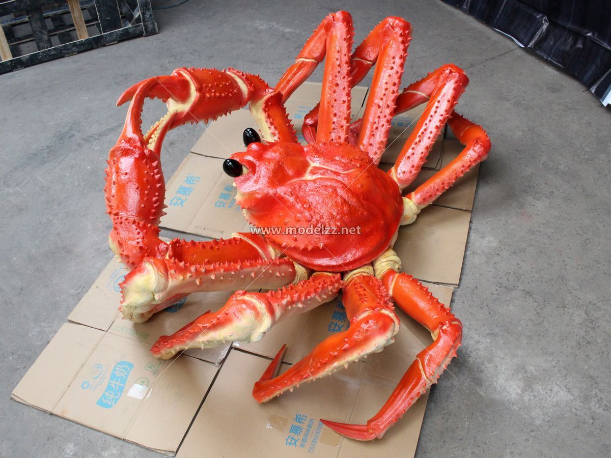 Giant King Crab Seafood Resin Art Sculptrue