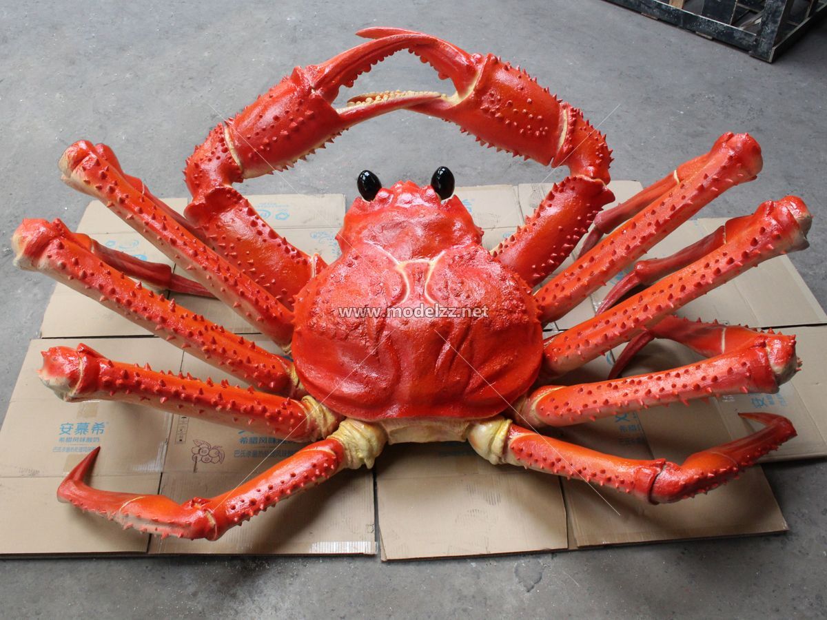Giant King Crab Seafood Resin Art Sculptrue