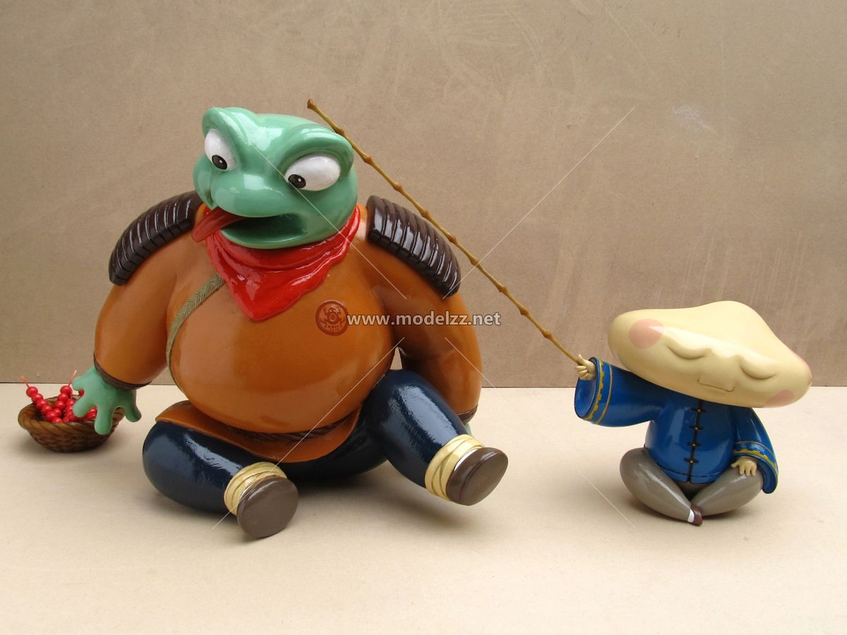 Cartoon Frog Animal Sculpture