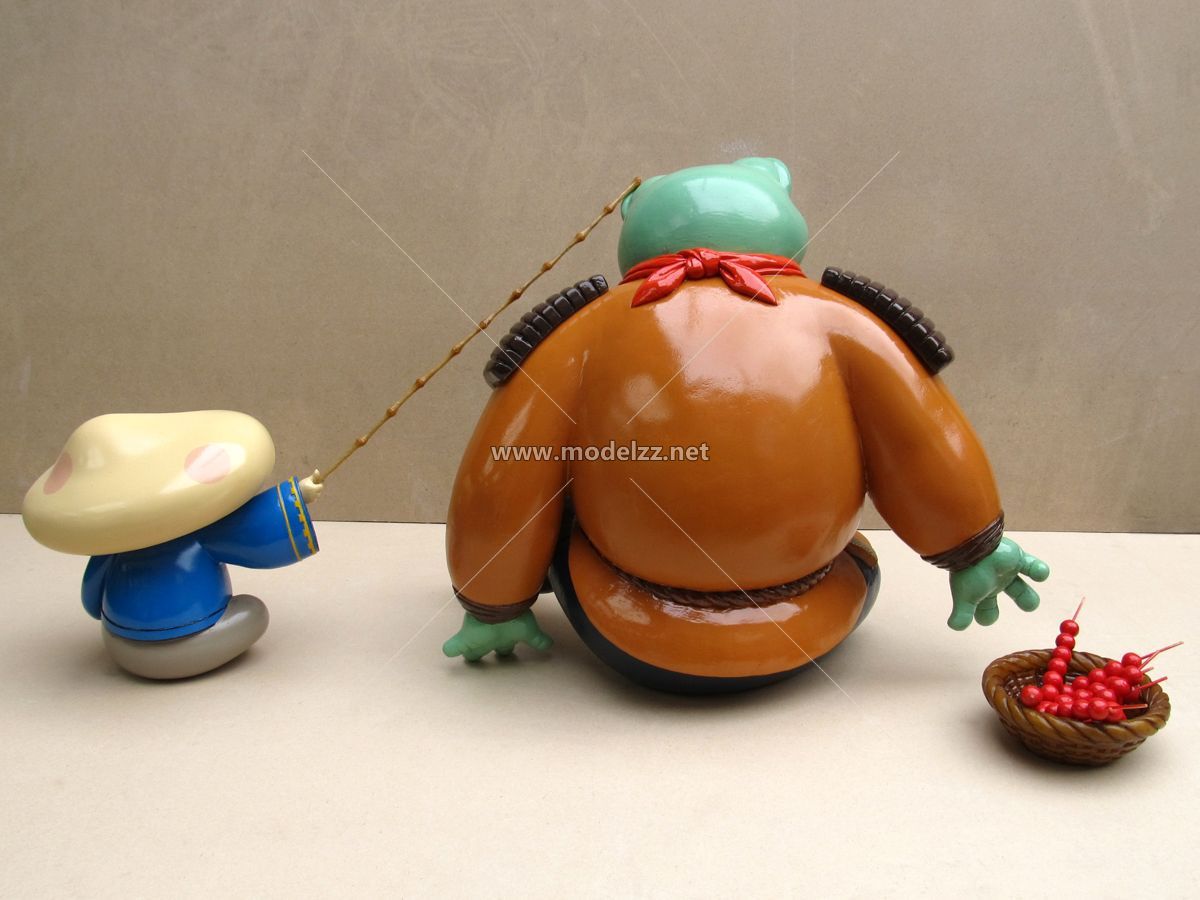 Cartoon Frog Animal Sculpture