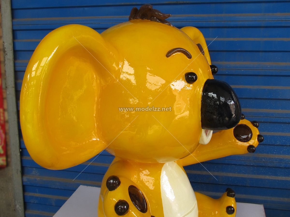 Cartoon Kangaroo Mascot Fiberglass Animal Sculpture