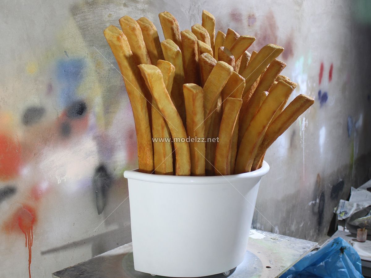 Fried Fries Imitation Snacks Plastic Food Models