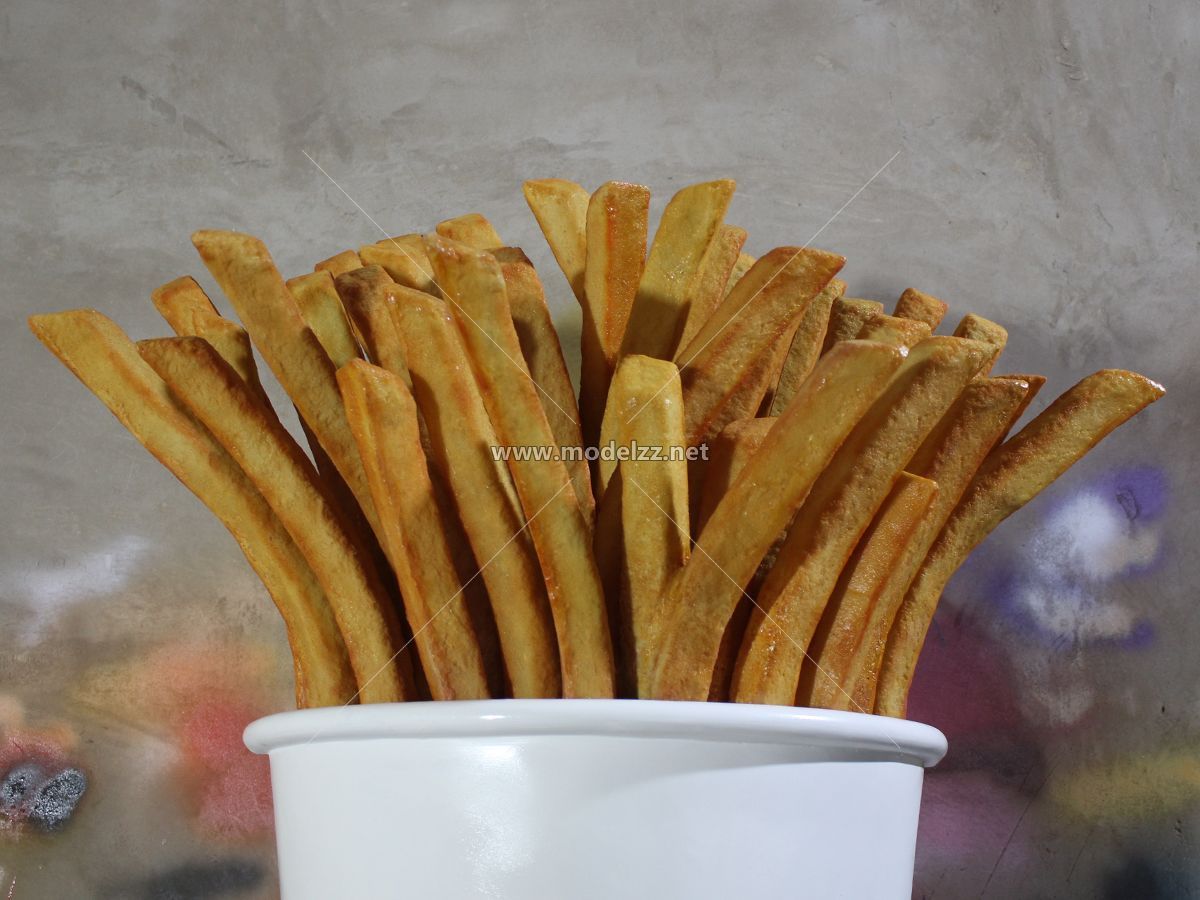 Fried Fries Imitation Snacks Plastic Food Models
