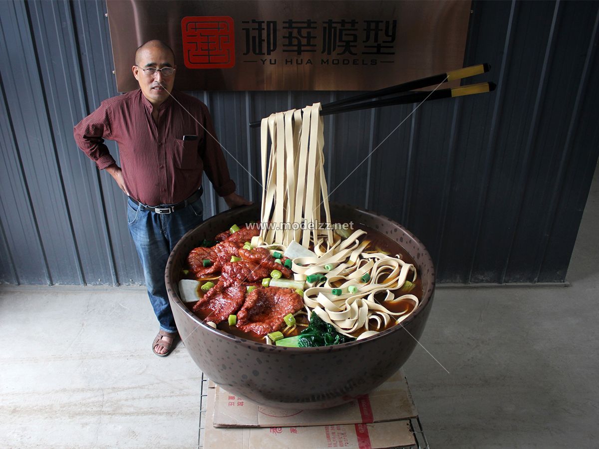 Big Bowl Beef Noodle Plastic Food Models