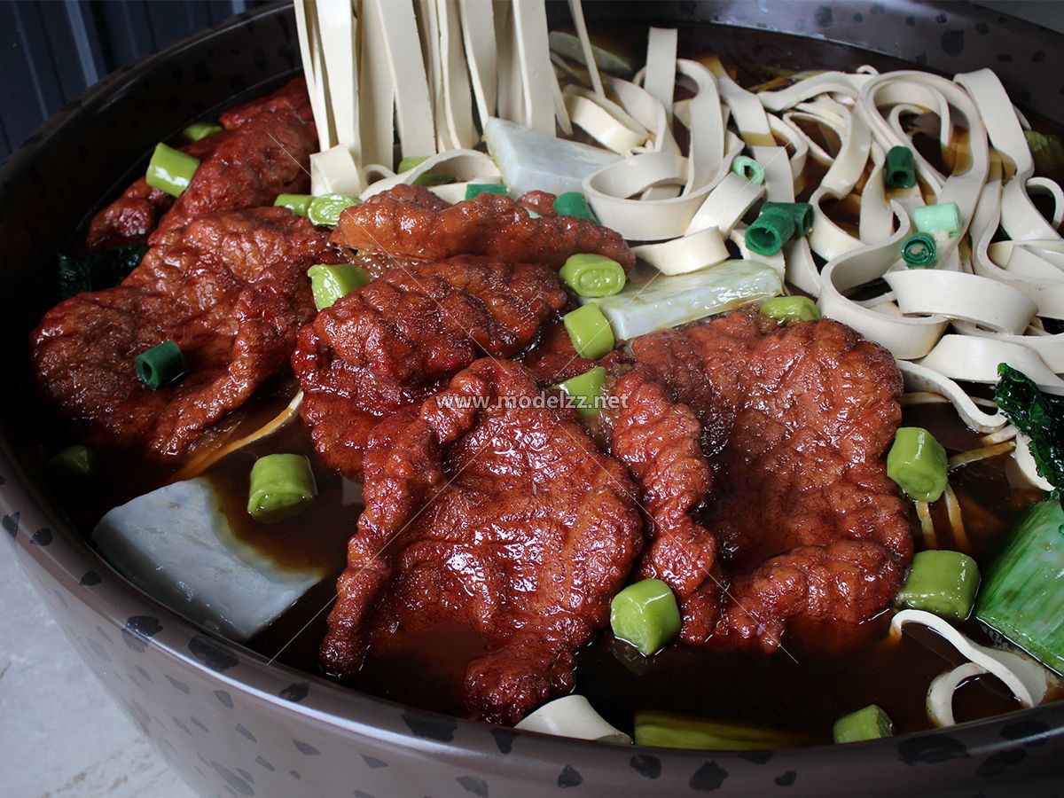 Big Bowl Beef Noodle Plastic Food Models