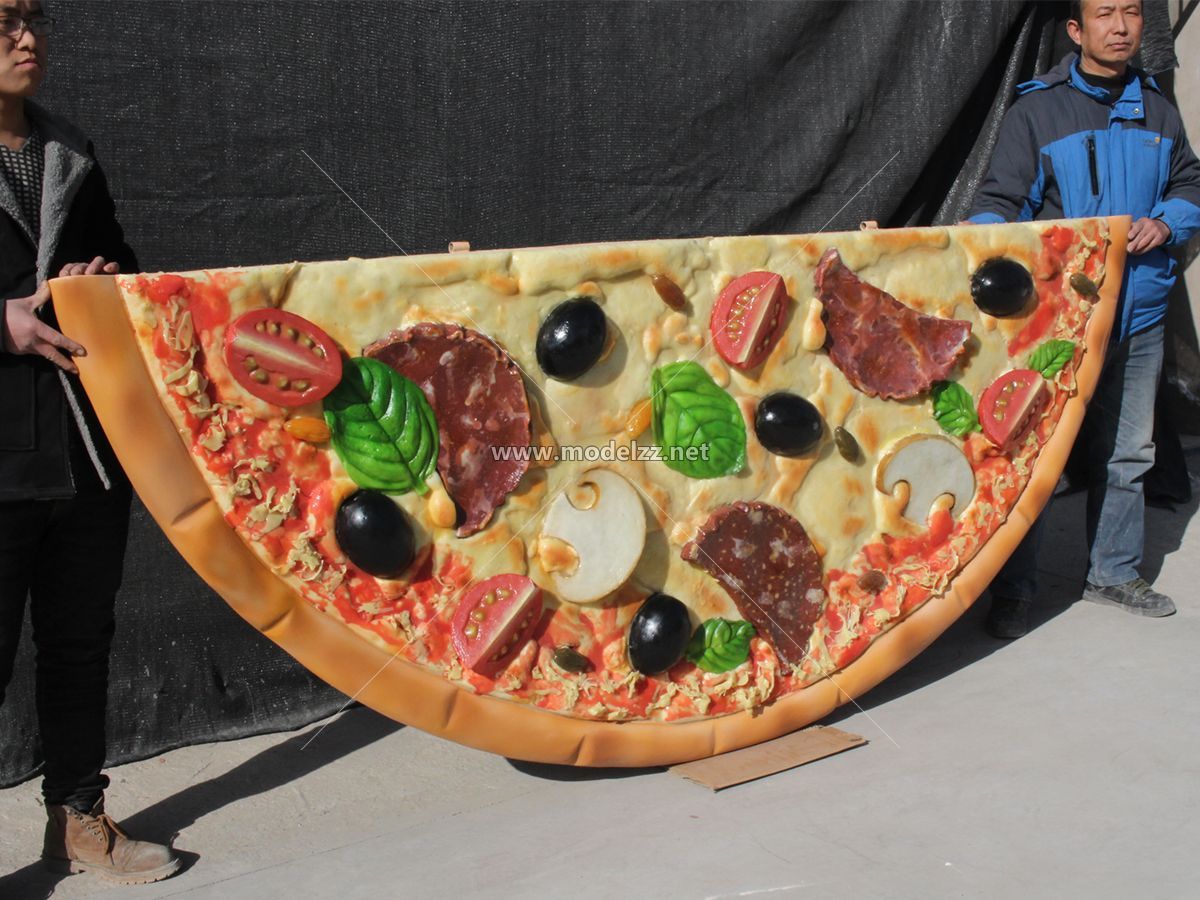 Half Pizza Plastic Food Models For Diner