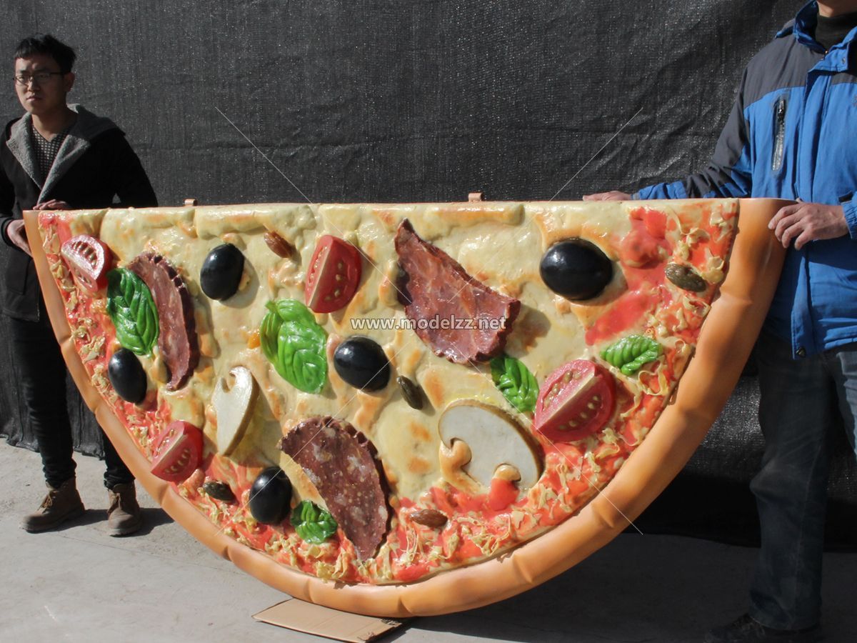 Half Pizza Plastic Food Models For Diner