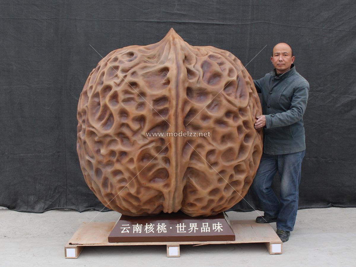 1.5M Giant Walnut Snack Shop Resin Art
