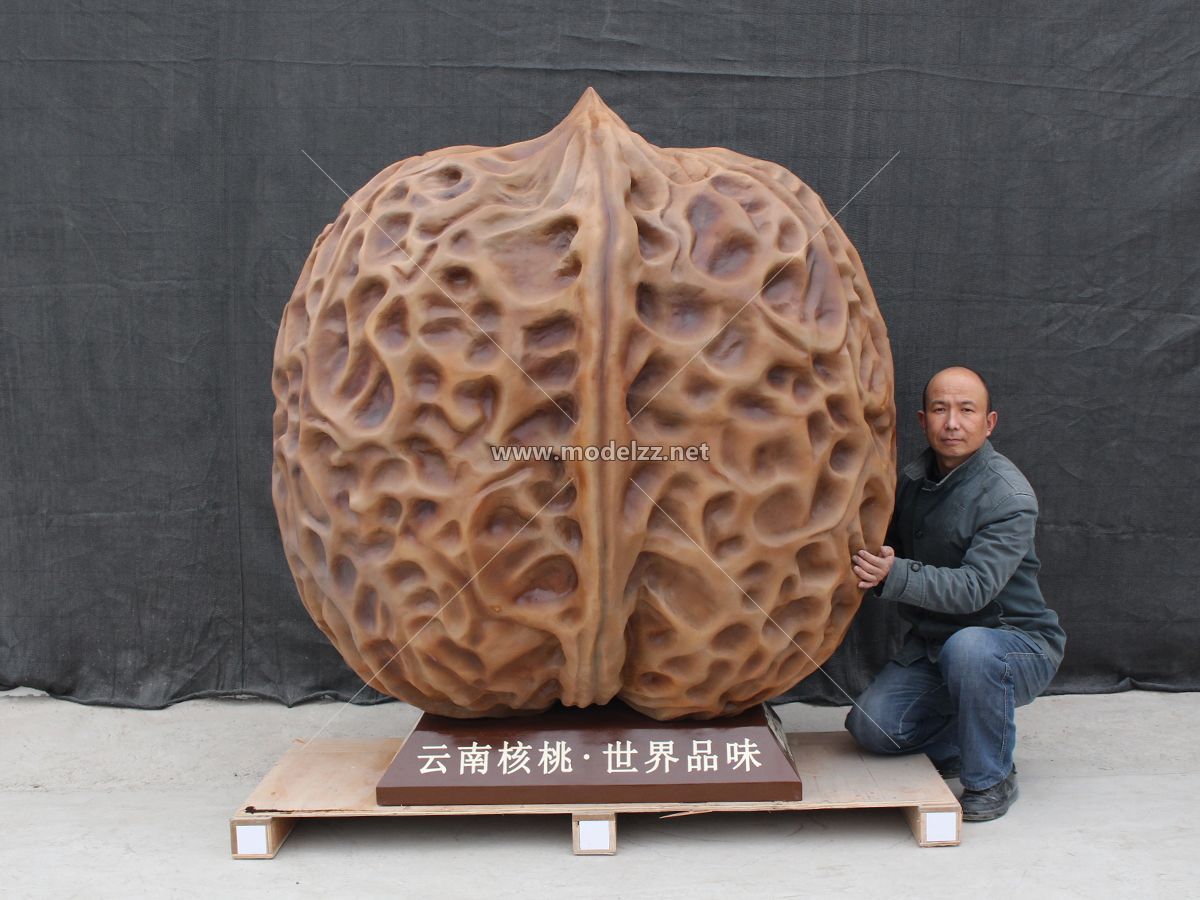 1.5M Giant Walnut Snack Shop Resin Art