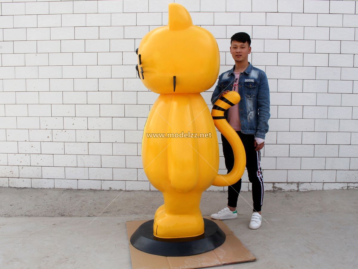 1.6m Cat Mascot Resin Art Shopping Mall Display 