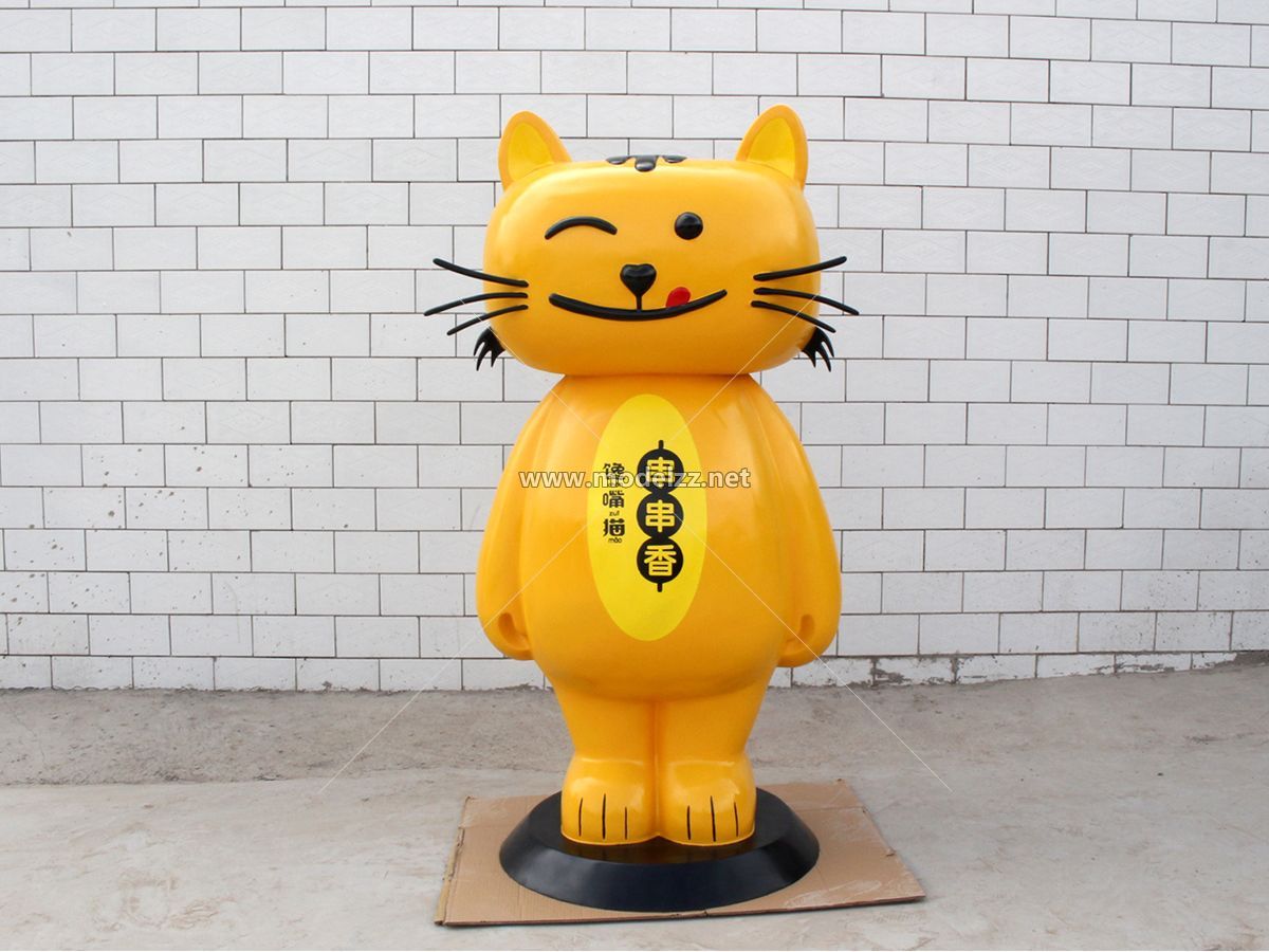 1.6m Cat Mascot Resin Art Shopping Mall Display 