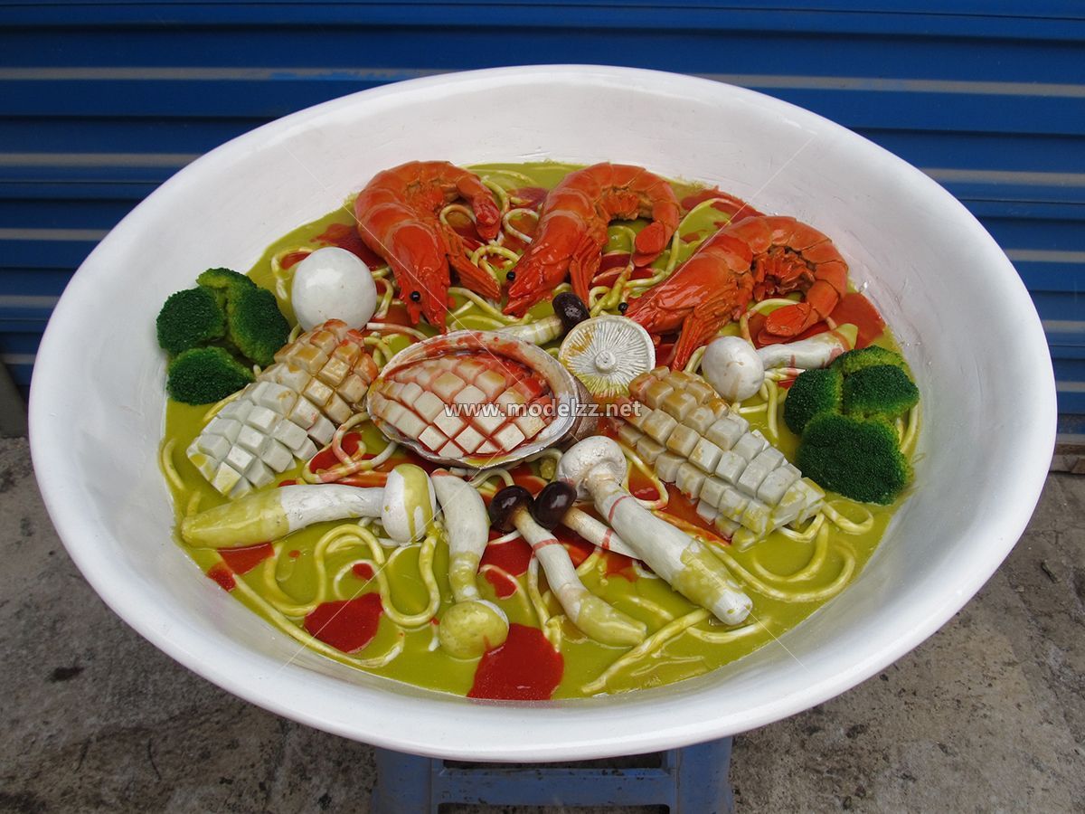 70CM Big Bowl Hand-pulled Noodle Plastic Food Models