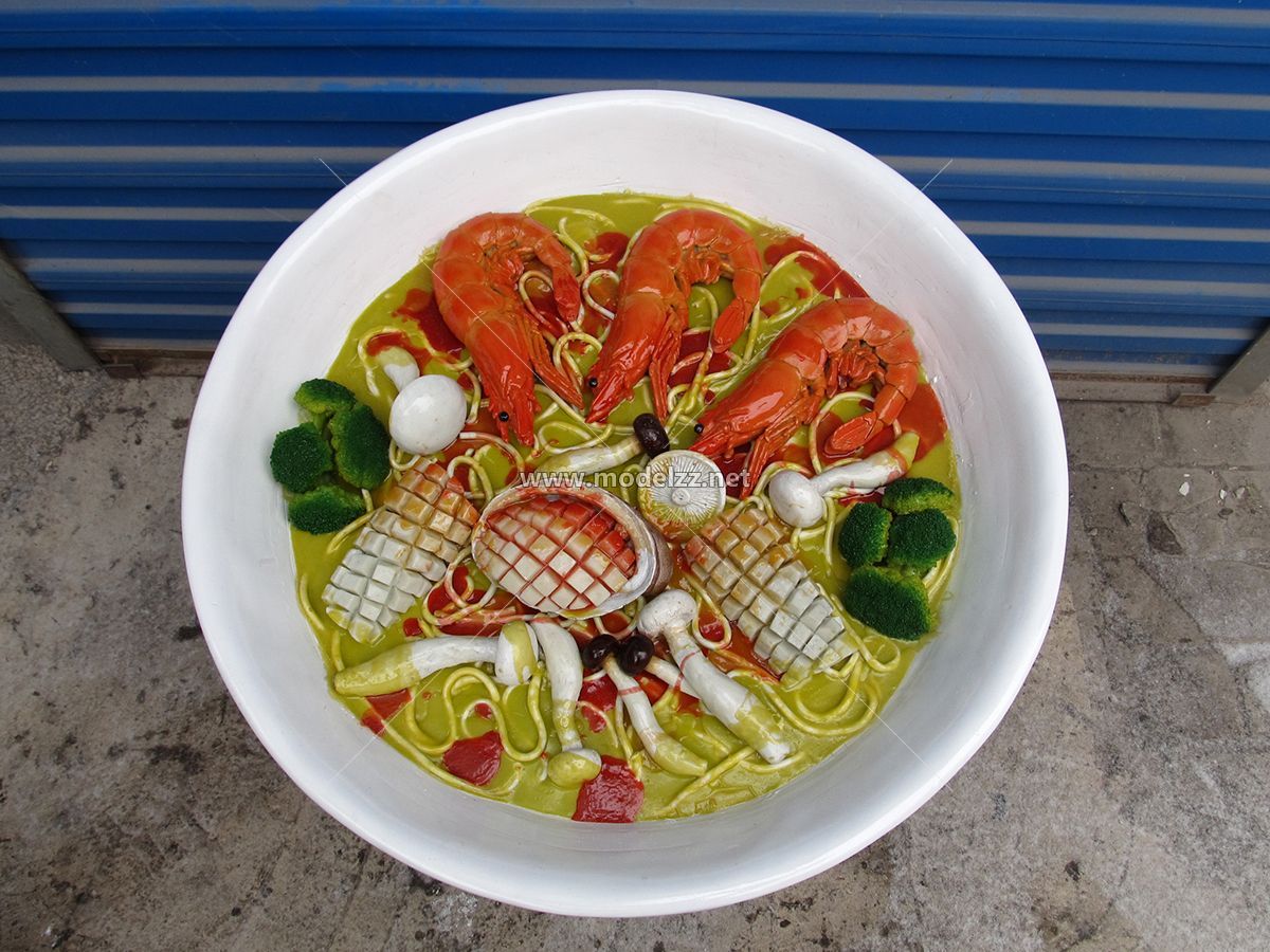 70CM Big Bowl Hand-pulled Noodle Plastic Food Models