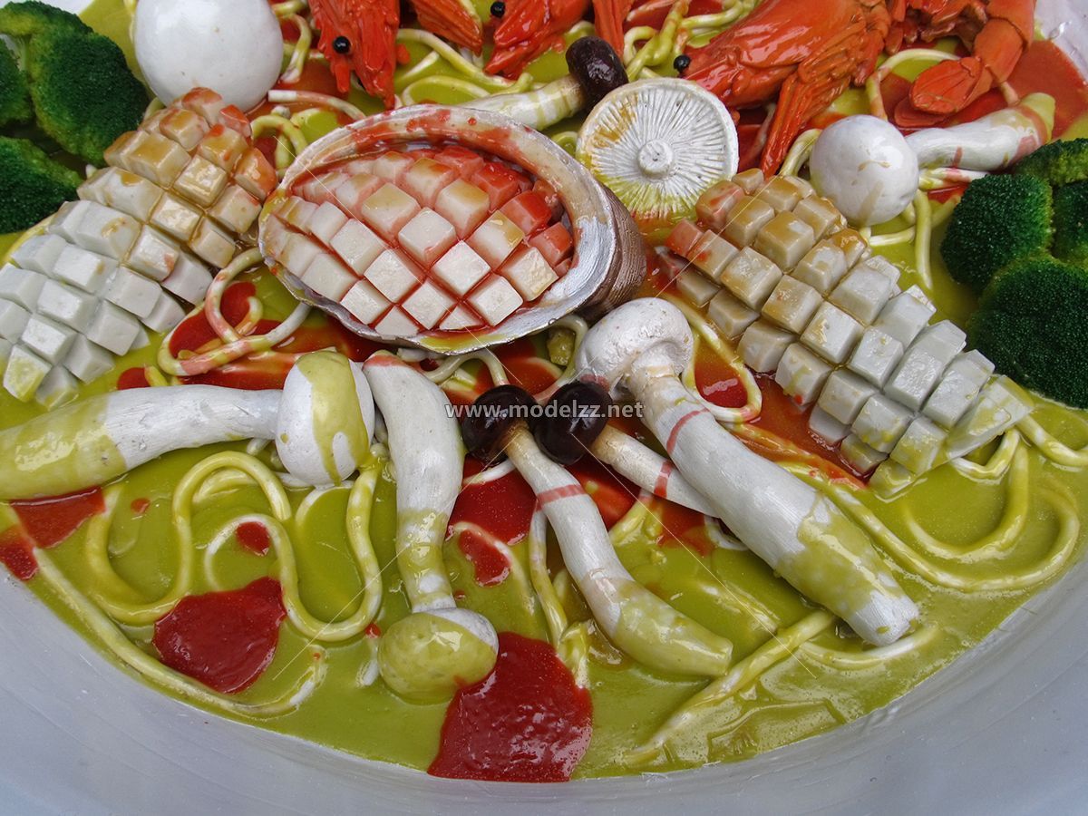70CM Big Bowl Hand-pulled Noodle Plastic Food Models