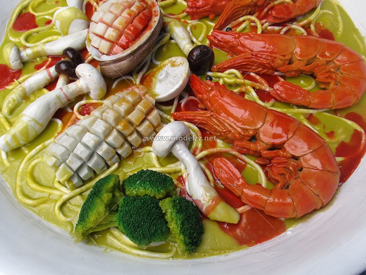 70CM Big Bowl Hand-pulled Noodle Plastic Food Models