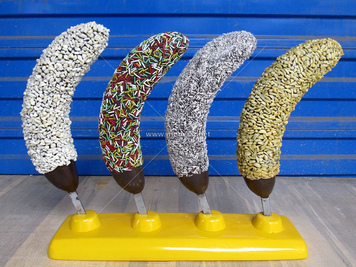 Fruit Bananas Resin Art Display Statues