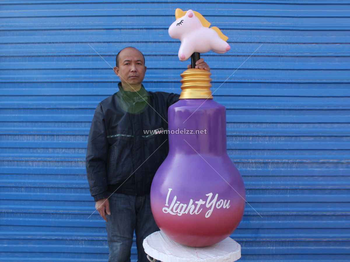 Fiberglass Bulb Art Display Resin Art