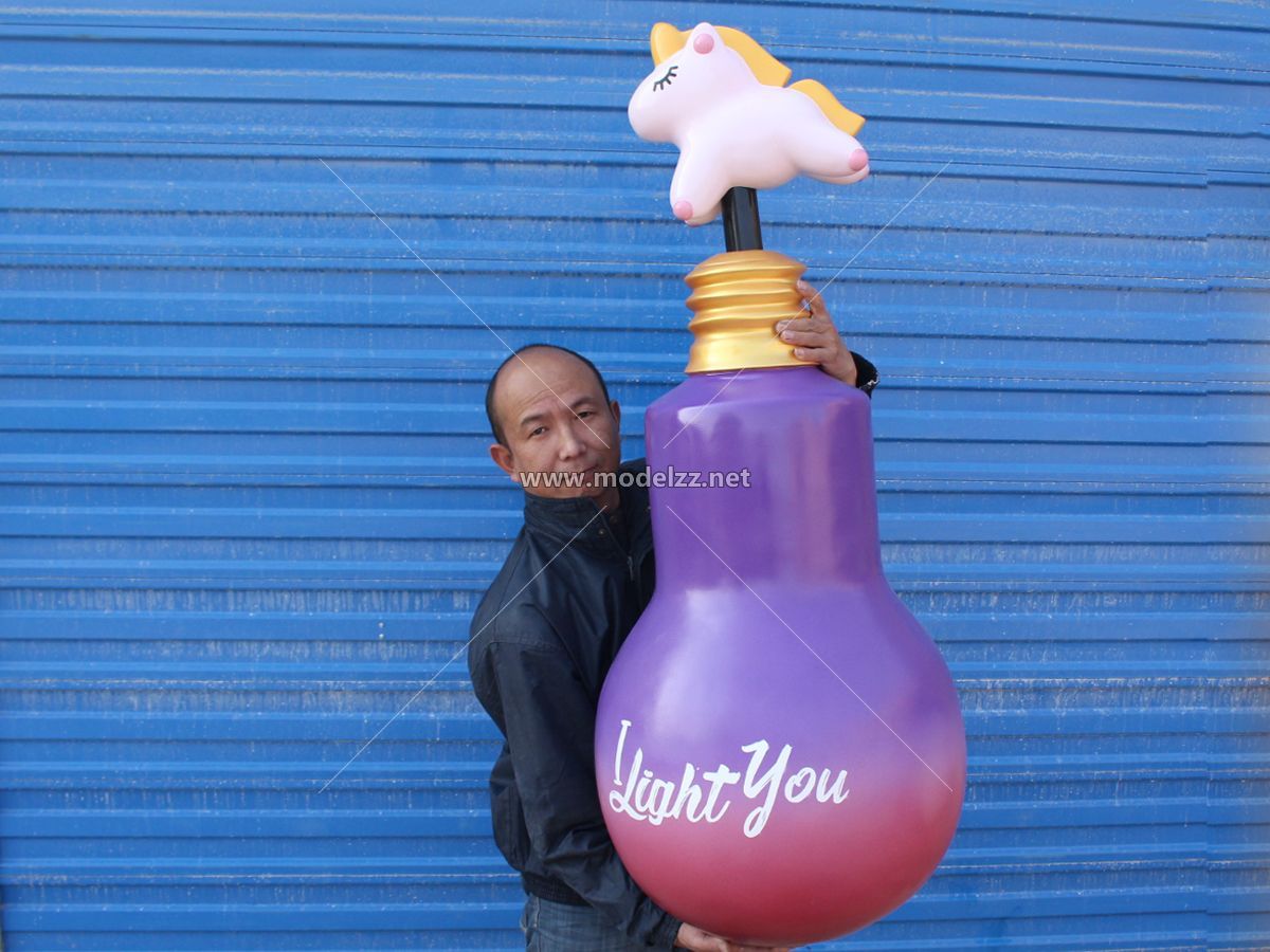 Fiberglass Bulb Art Display Resin Art