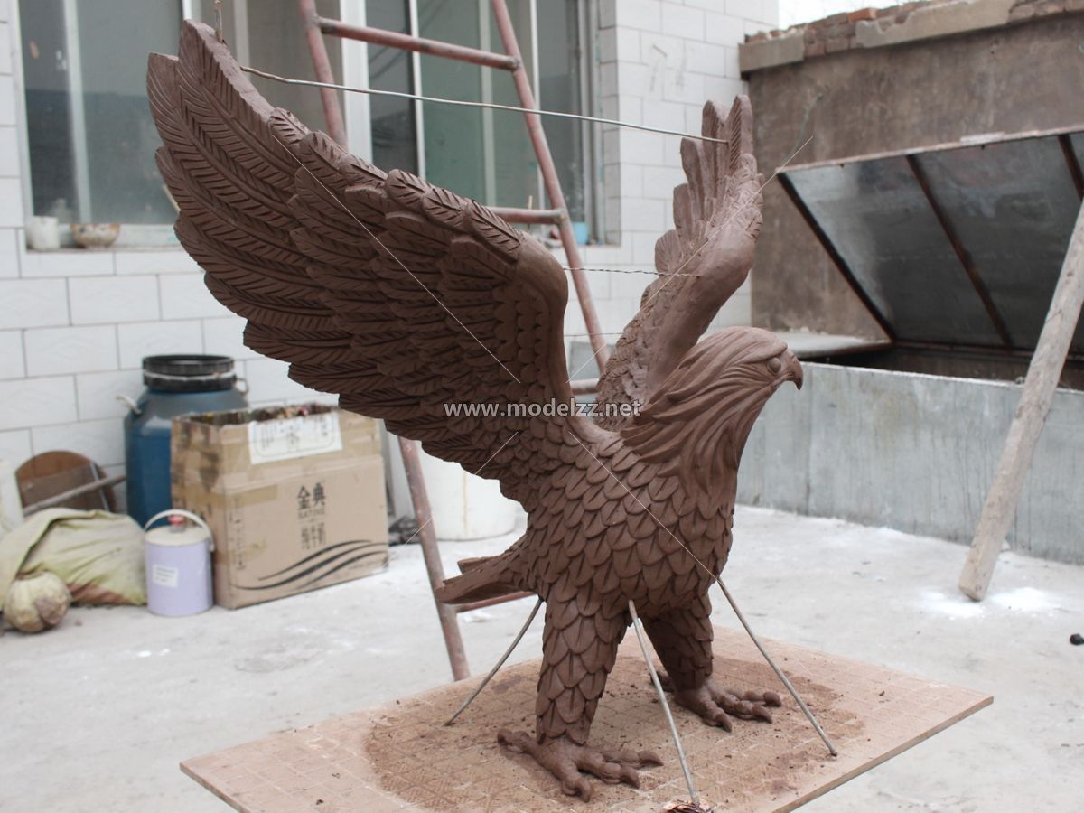 Fiberglass Stone Animal Eagle Imitation Statue