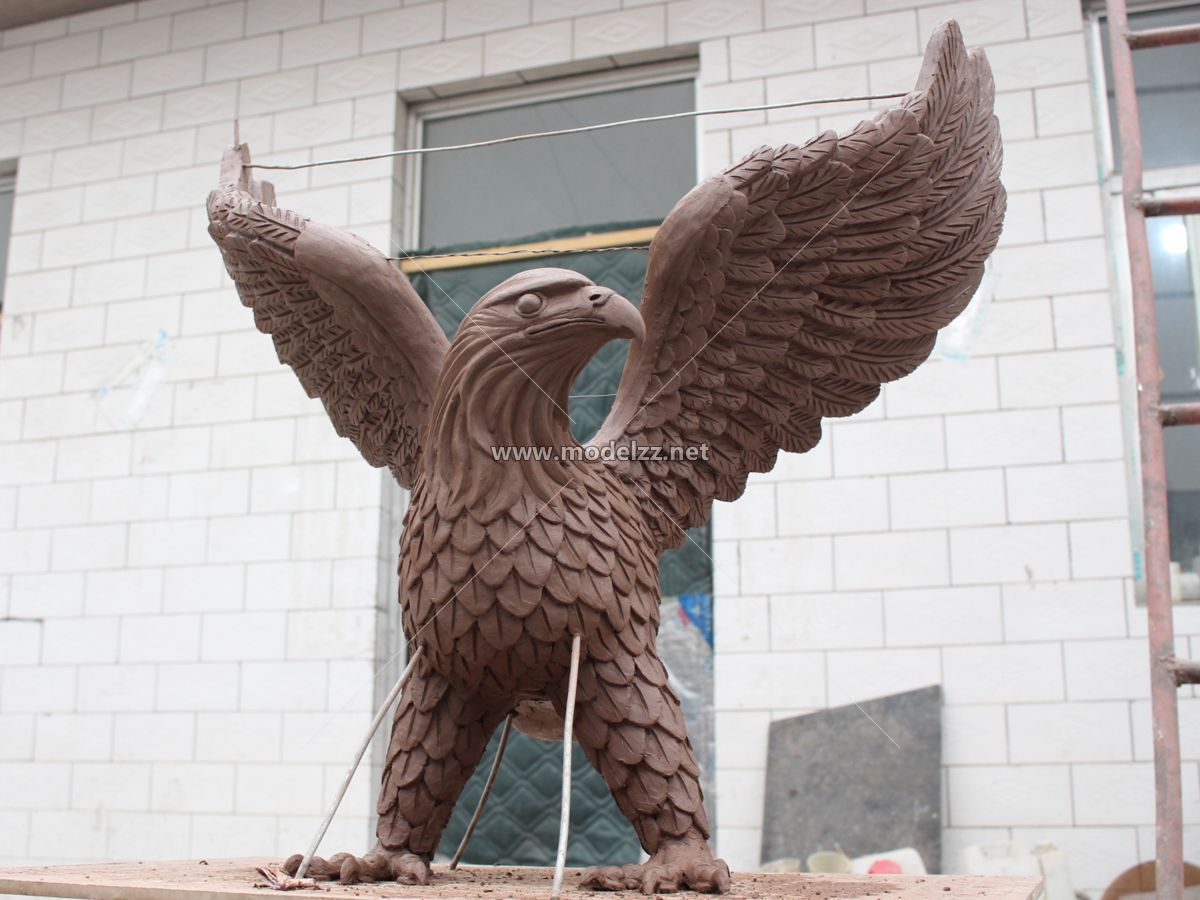 Fiberglass Stone Animal Eagle Imitation Statue