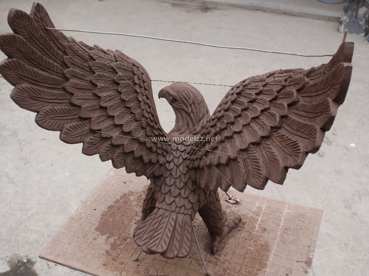 Fiberglass Stone Animal Eagle Imitation Statue