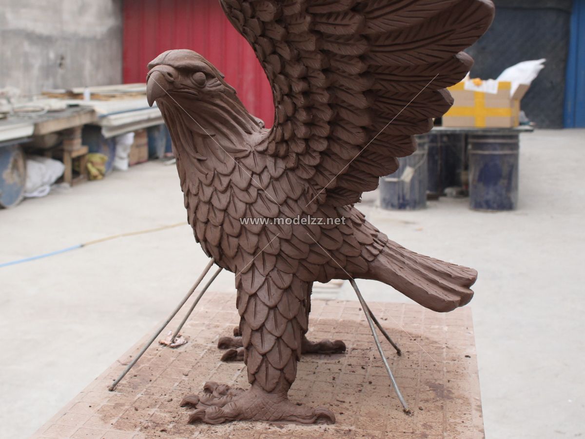 Fiberglass Stone Animal Eagle Imitation Statue
