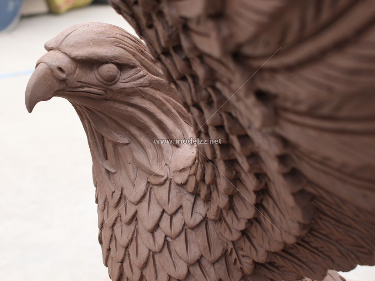 Fiberglass Stone Animal Eagle Imitation Statue
