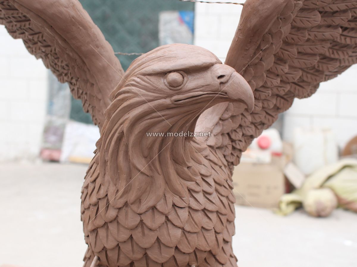 Fiberglass Stone Animal Eagle Imitation Statue