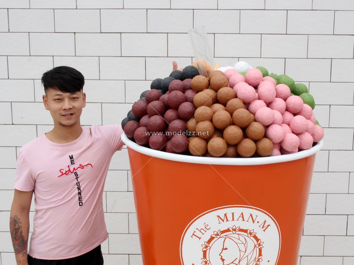1.8m Bubble Tea Simulation Food Model
