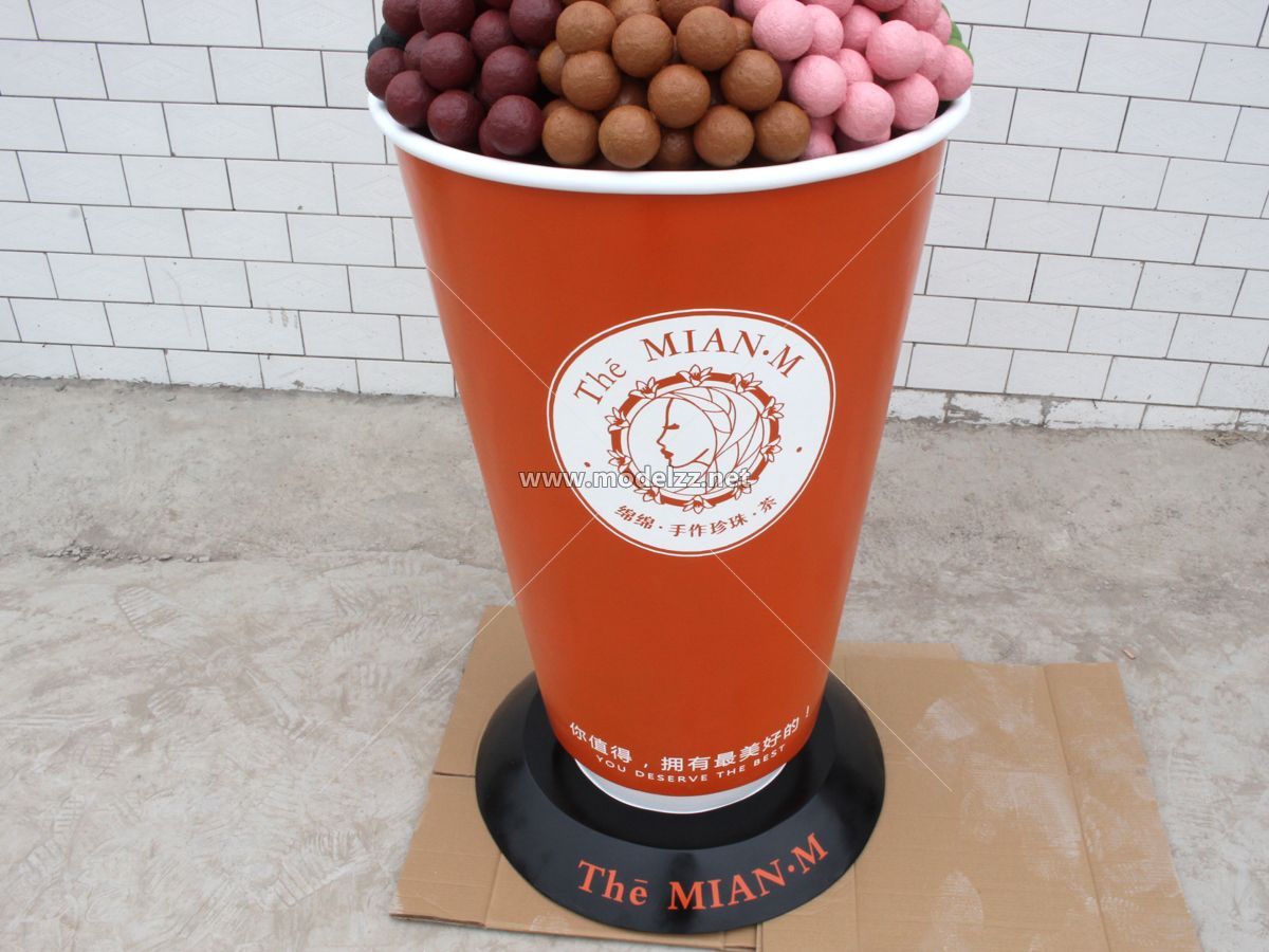 1.8m Bubble Tea Simulation Food Model