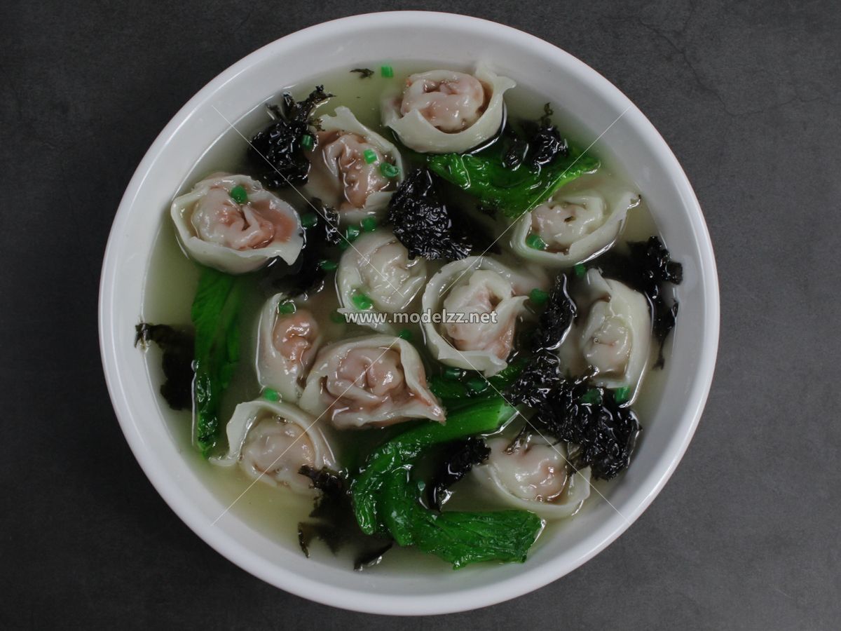 Wonton Bowl Plastic Food Models