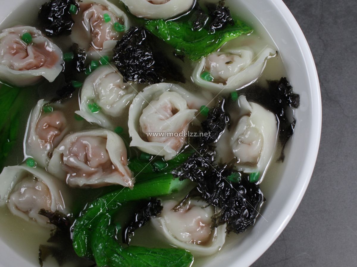Wonton Bowl Plastic Food Models