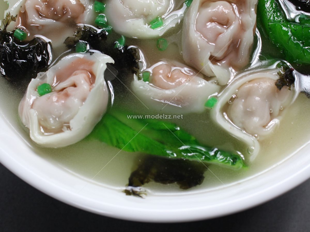 Wonton Bowl Plastic Food Models