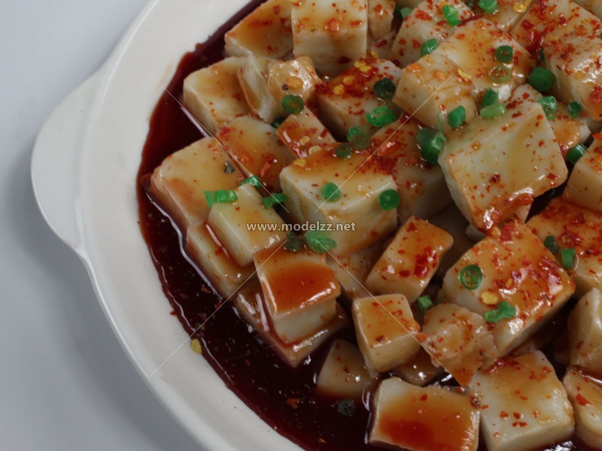 Spicy Bean Curd Plastic Food Models