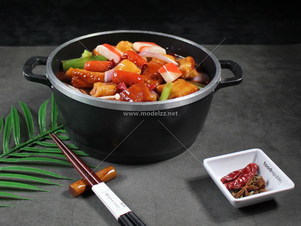 Hot Spicy Pot Food Plastic Food Models