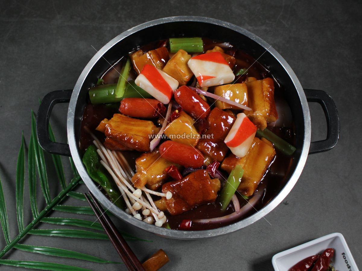 Hot Spicy Pot Food Plastic Food Models