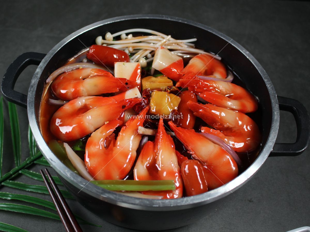 Hot Spicy Pot Food Plastic Food Models