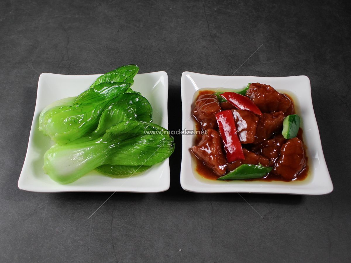 Delicious Dishes Model Resin Art For Restaurant