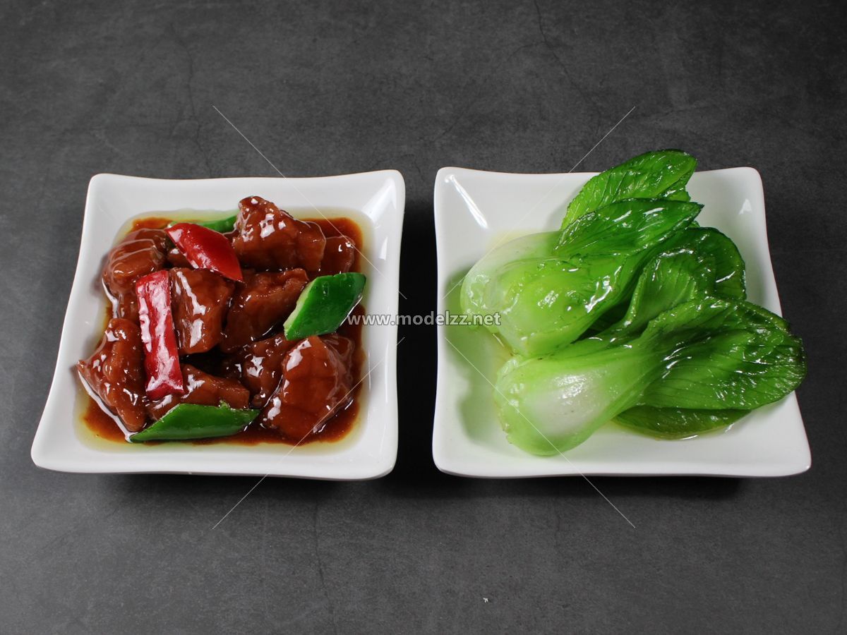 Delicious Dishes Model Resin Art For Restaurant