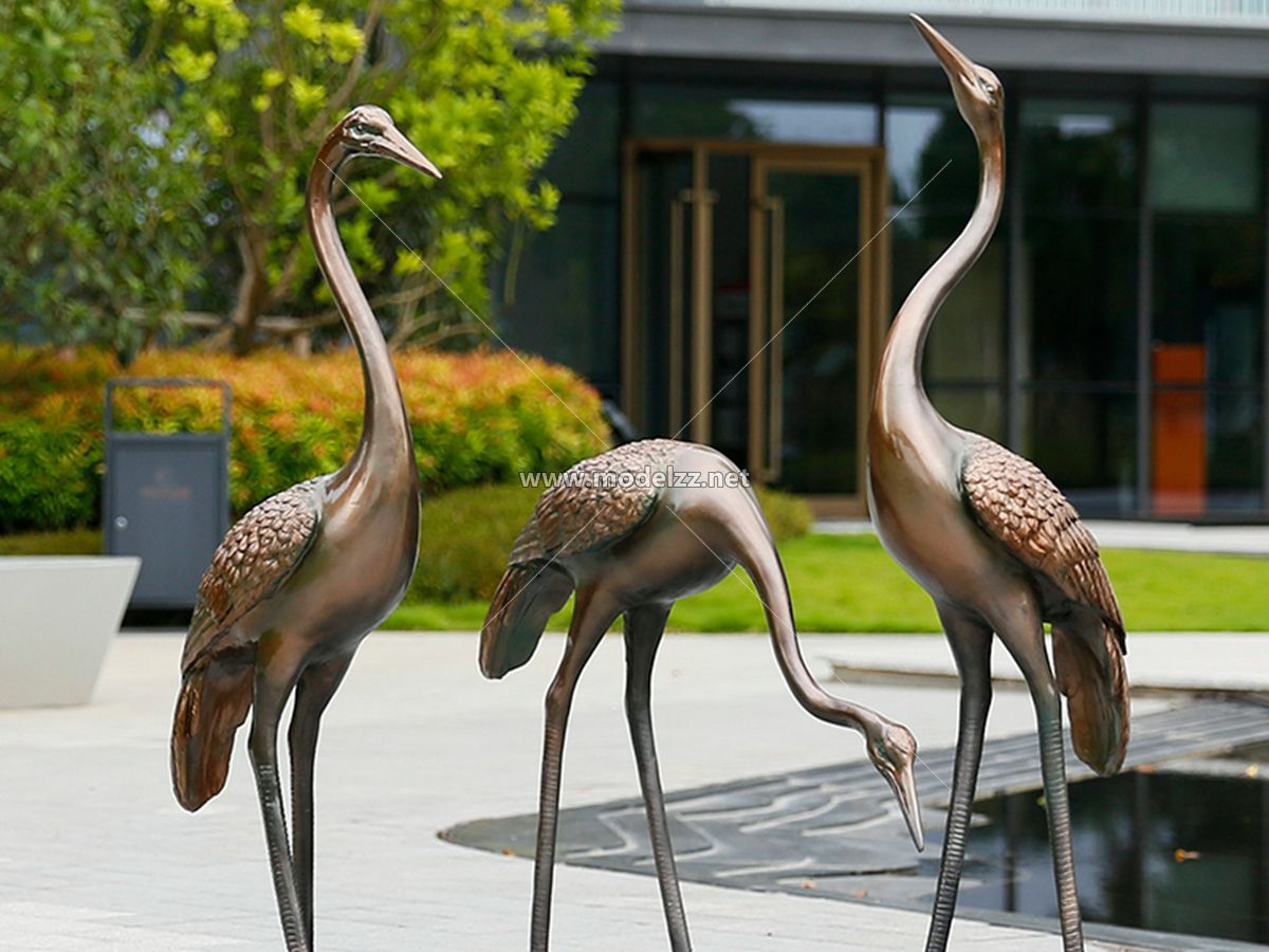 Garden Imitation Copper Fiberglass Sculpture 